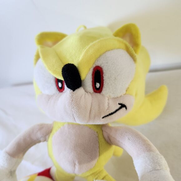 Sonic The Hedgehog Super Sonic Plush 12” Yellow Jakks Pacific 2023 Toy Collect - Picture 2 of 8